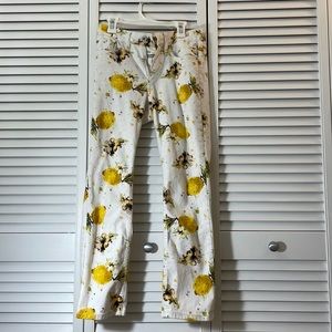 Women Lemon white anthropology jeans size 25